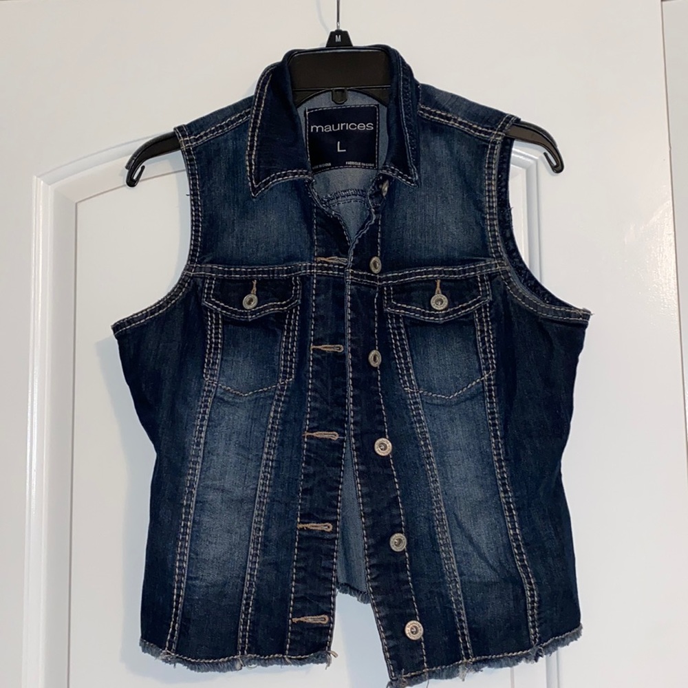 Women’s denim vest